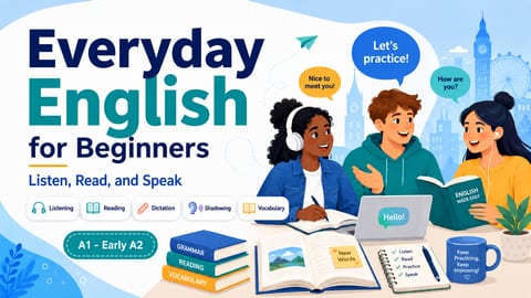 Everyday English for Beginners: Listen, Read, and Speak